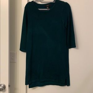 Dark teal sweater dress